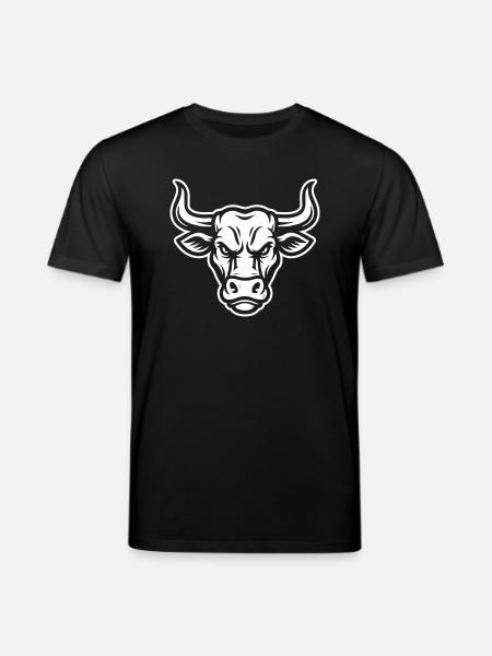 Bull Taurus Head - Stanley/Stella CREATOR Unisex Organic T-Shirt - black
