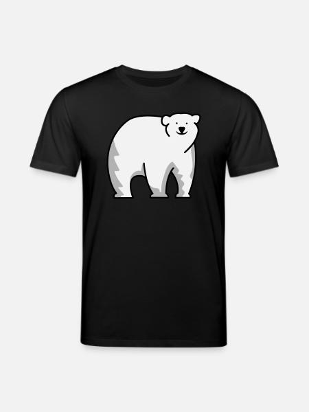 Eisbär - Stanley/Stella Unisex Bio-T-Shirt CREATOR  - Schwarz