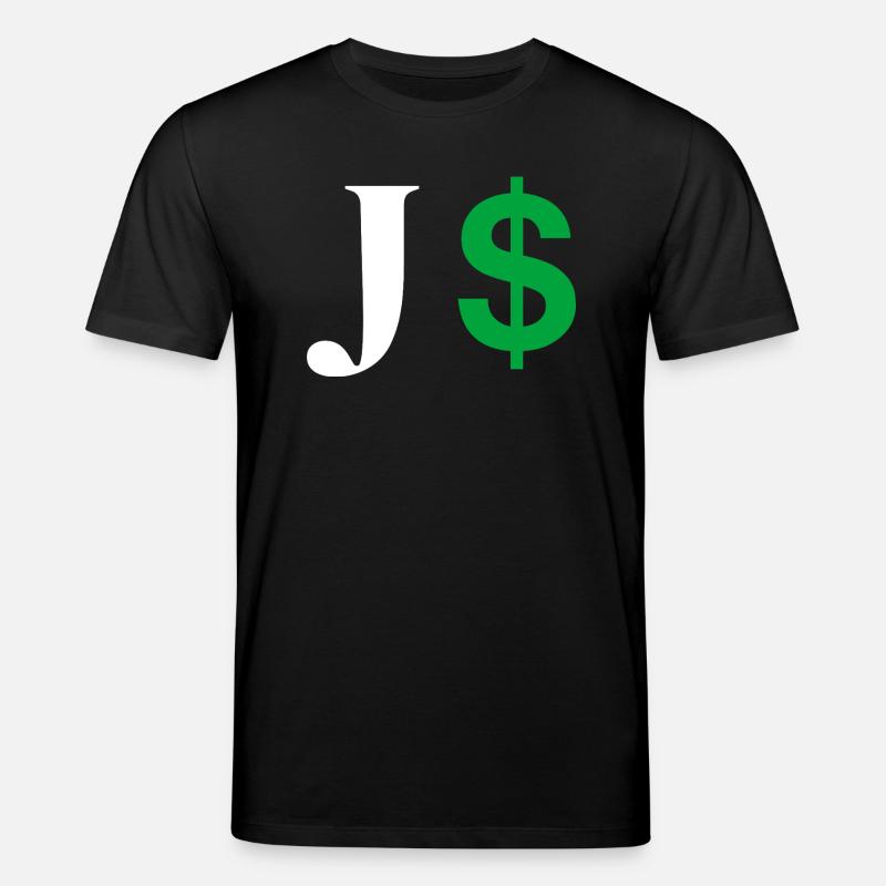 Buchstabe j Dollar - Stanley/Stella Unisex Bio-T-Shirt CREATOR  - Schwarz