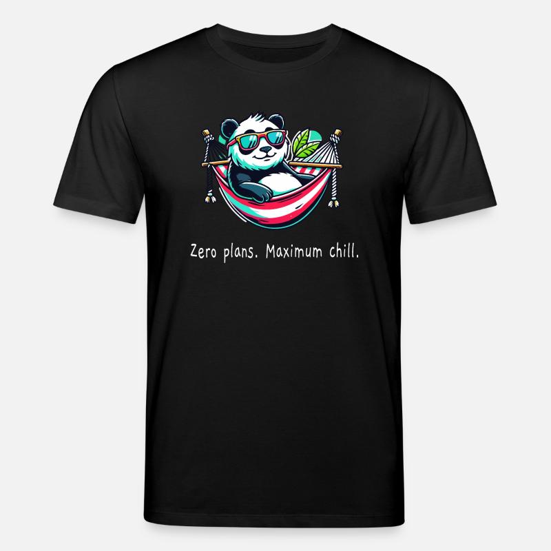 Panda Zero Plans - Stanley/Stella Unisex Bio-T-Shirt CREATOR  - Schwarz