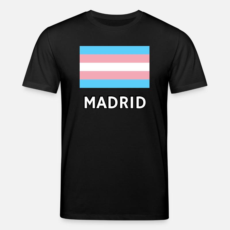 Drapeau Trans Pride Madrid - T-shirt bio CREATOR Stanley/Stella Unisexe - noir