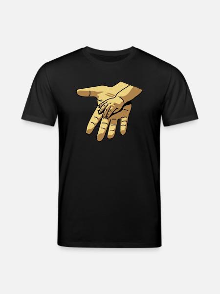 hand_in_hand - Stanley/Stella CREATOR Unisex Organic T-Shirt - black