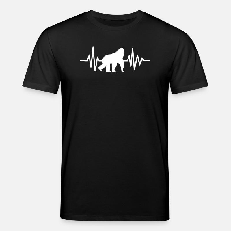 Battement de cœur d’orang-outan - T-shirt bio CREATOR Stanley/Stella Unisexe - noir