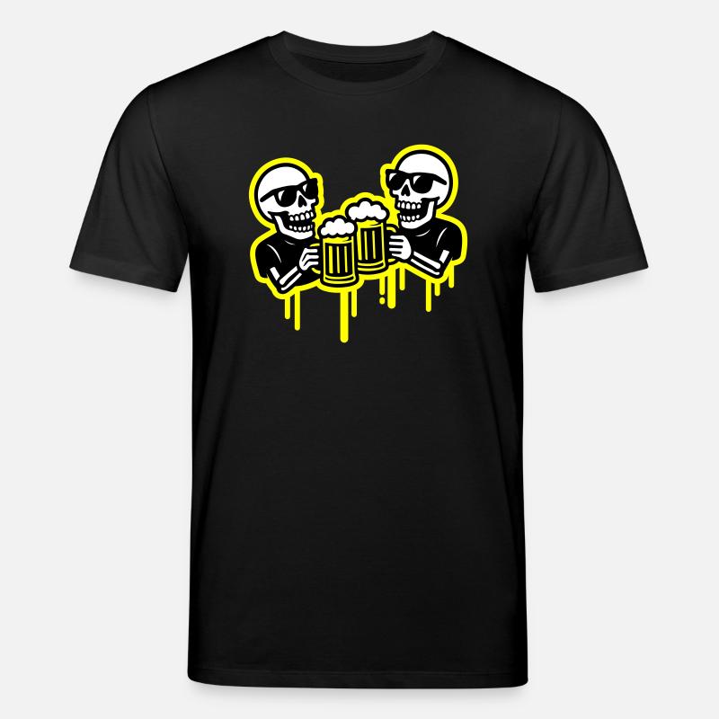 Skeleton Party Beer Team - T-shirt bio CREATOR Stanley/Stella Unisexe - noir