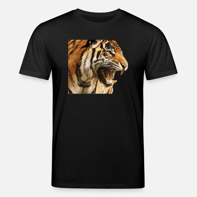 Danger tiger - Stanley/Stella Unisex Bio-T-Shirt CREATOR  - Schwarz