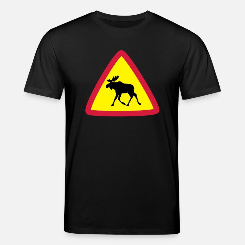 Elk warning 3clr - T-shirt bio CREATOR Stanley/Stella Unisexe - noir