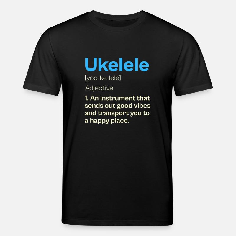 Ukelele Definition Gute Vibes Musik - Stanley/Stella Unisex Bio-T-Shirt CREATOR  - Schwarz