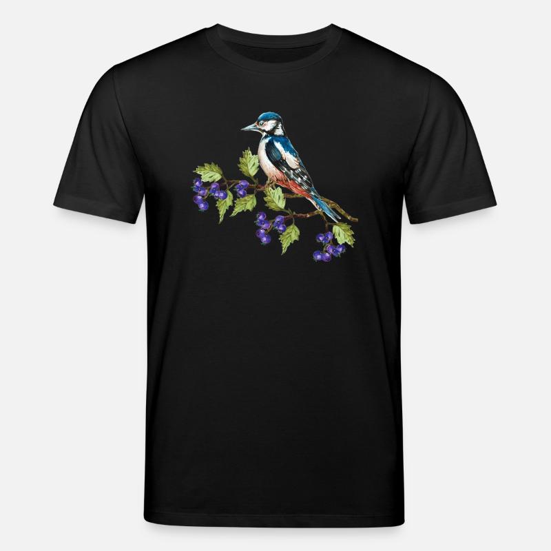 Bunter Vogel - Stanley/Stella Unisex Bio-T-Shirt CREATOR - Schwarz