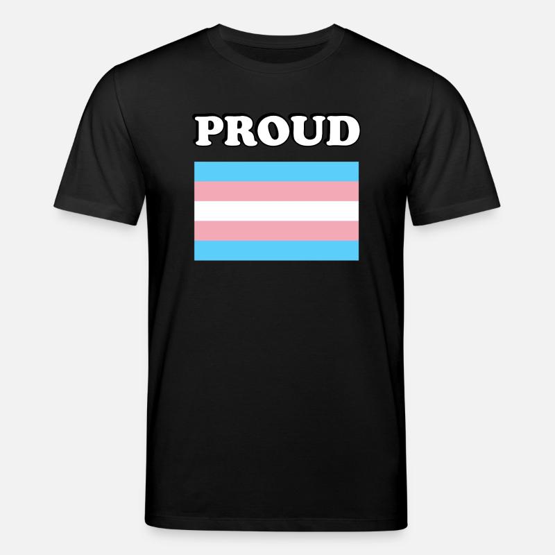 Trans Pride Transpride Flagge - Stanley/Stella Unisex Bio-T-Shirt CREATOR  - Schwarz