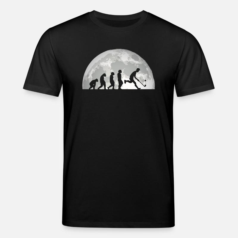 Feldhockeyspieler Evolution Feldhockey - Stanley/Stella Unisex Bio-T-Shirt CREATOR  - Schwarz