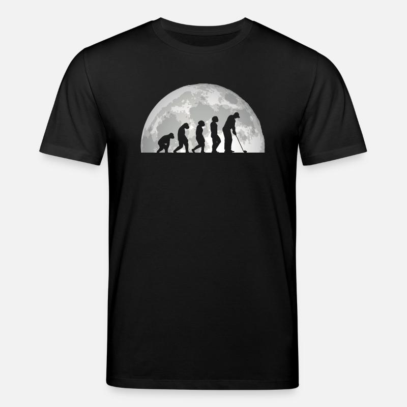 Golfeur Evolution Golf - T-shirt bio CREATOR Stanley/Stella Unisexe - noir