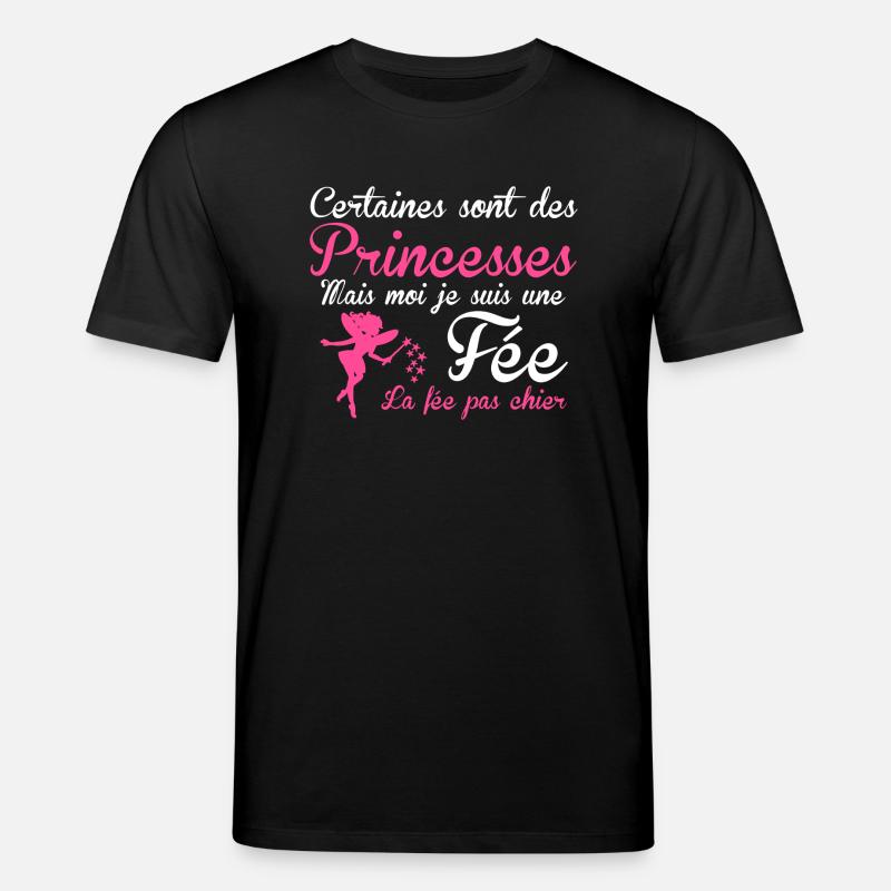 la fée pas chier - T-shirt bio CREATOR Stanley/Stella Unisexe - noir