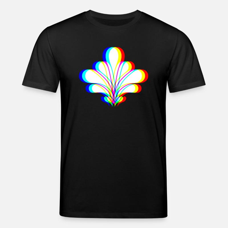 EDM - Blume - Glitch Rave Style - Stanley/Stella Unisex Bio-T-Shirt CREATOR  - Schwarz