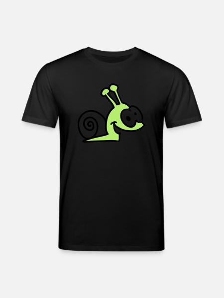 funny snail - Stanley/Stella CREATOR Unisex Organic T-Shirt - black
