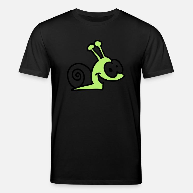 escargot drôle - T-shirt bio CREATOR Stanley/Stella Unisexe - noir