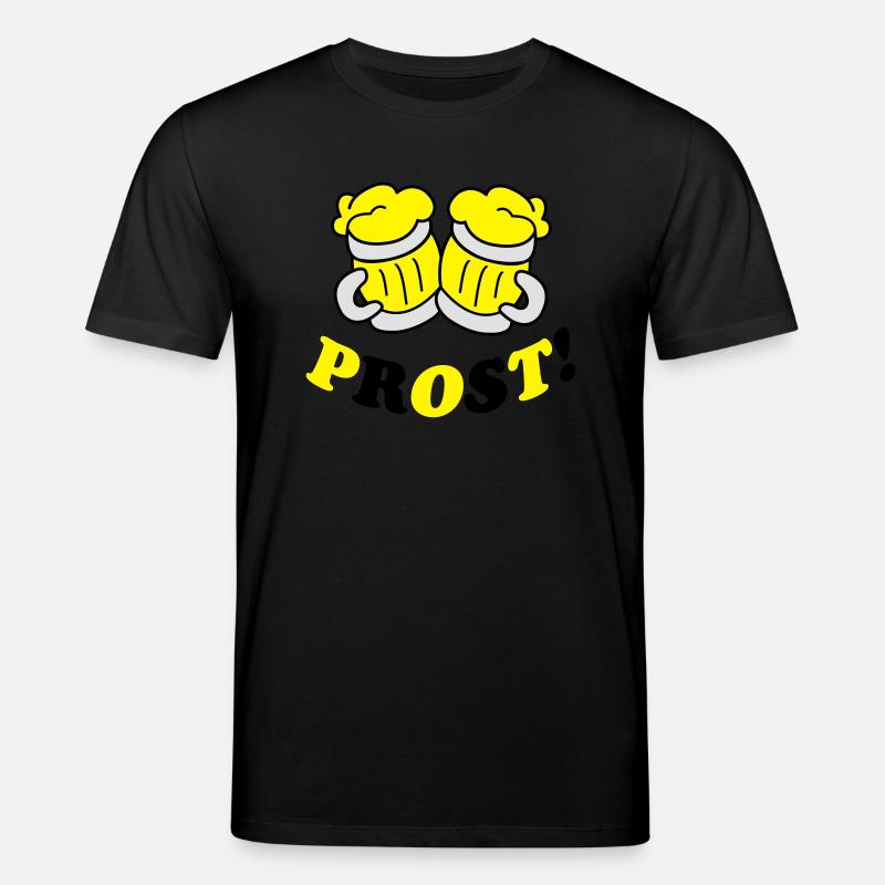 bier_prost_2 - Stanley/Stella Unisex Bio-T-Shirt CREATOR  - Schwarz