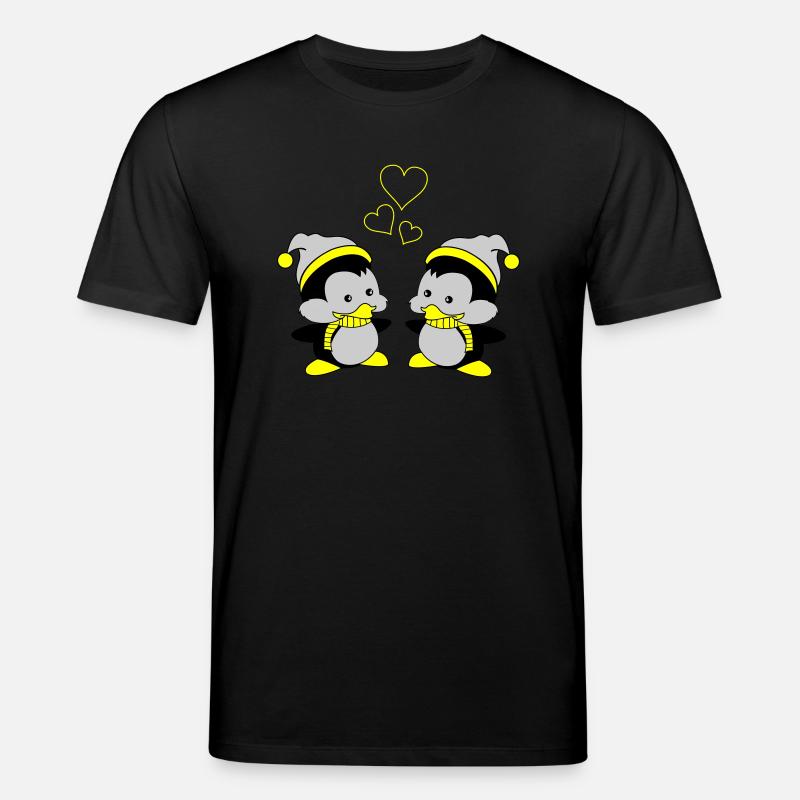 pingus in love - Stanley/Stella Unisex Bio-T-Shirt CREATOR  - Schwarz