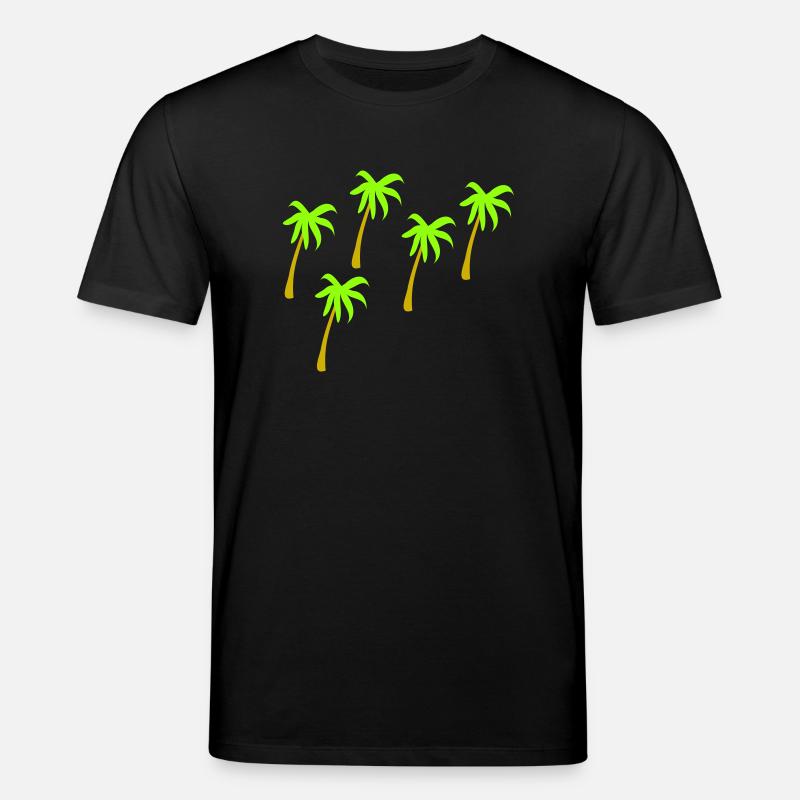 5 Palmen 2farbig - Stanley/Stella Unisex Bio-T-Shirt CREATOR  - Schwarz