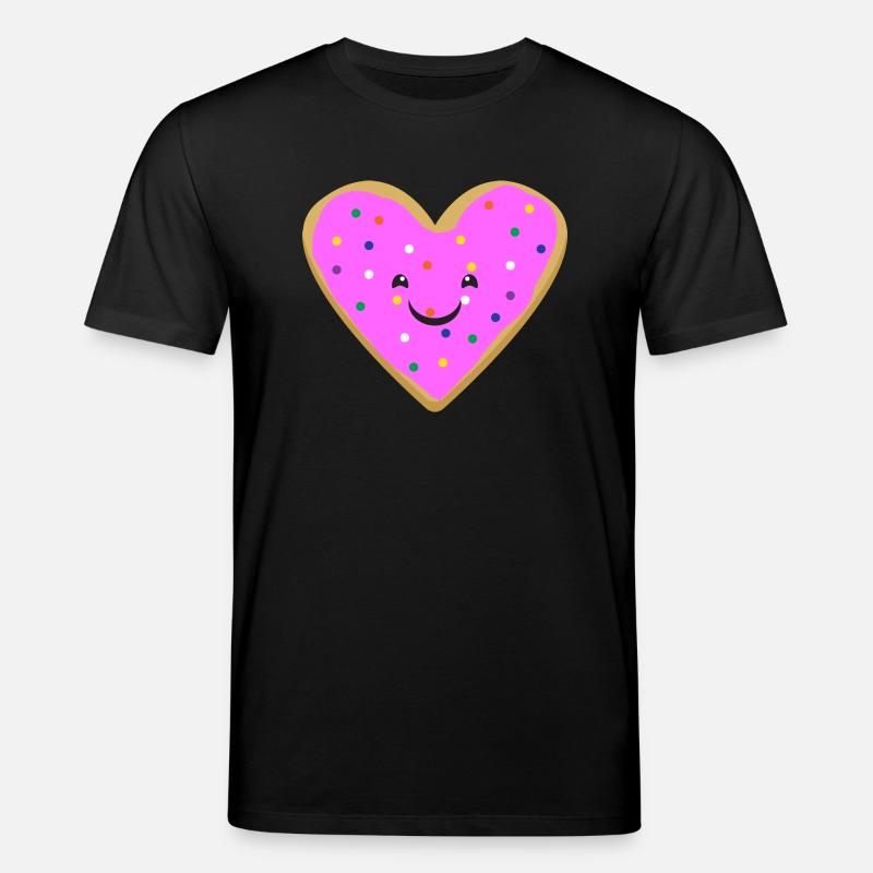Heart donut - Stanley/Stella Unisex Bio-T-Shirt CREATOR  - Schwarz