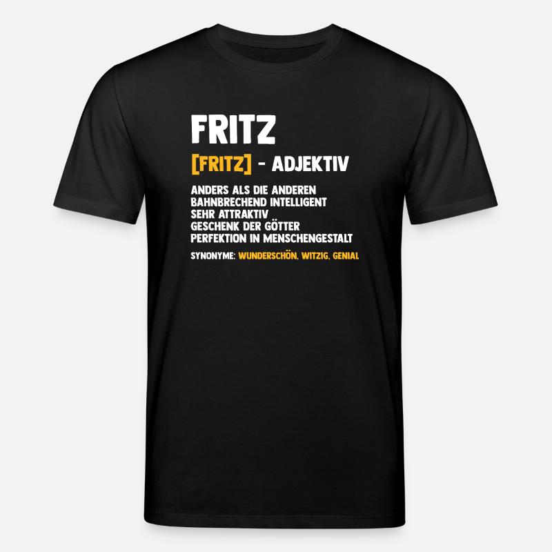 Fritz - T-shirt bio CREATOR Stanley/Stella Unisexe - noir