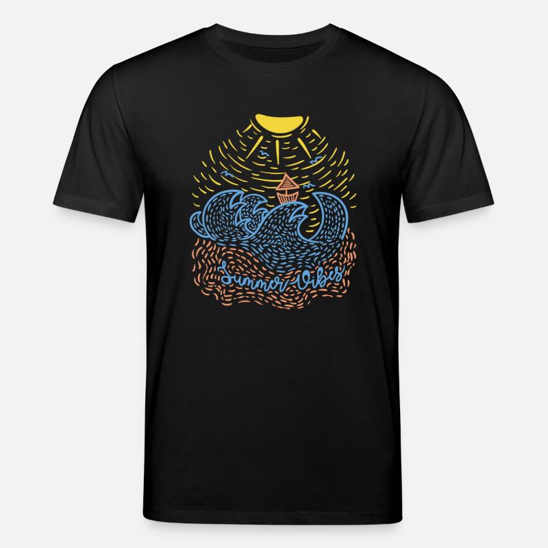 Vibrations d'été - T-shirt bio CREATOR Stanley/Stella Unisexe - noir