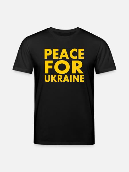 Peace for ukraine - Stanley/Stella CREATOR Unisex Organic T-Shirt - black