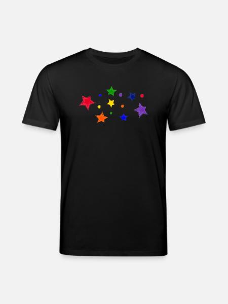 Stars and bubbles - Stanley/Stella CREATOR Unisex Organic T-Shirt - black
