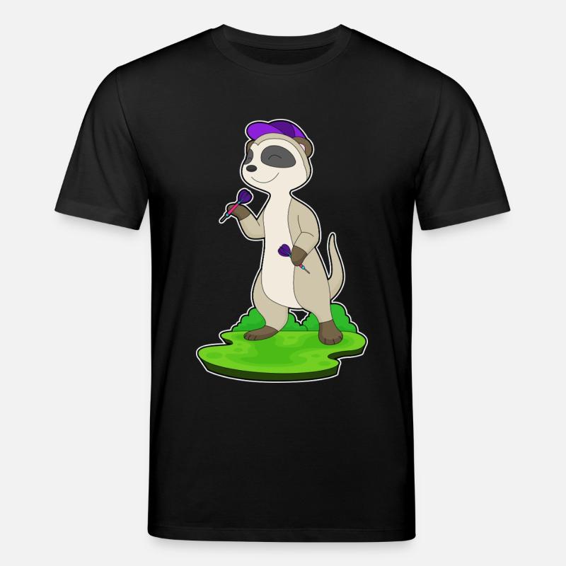 Erdmännchen Dart Dartpfeil - Stanley/Stella Unisex Bio-T-Shirt CREATOR  - Schwarz