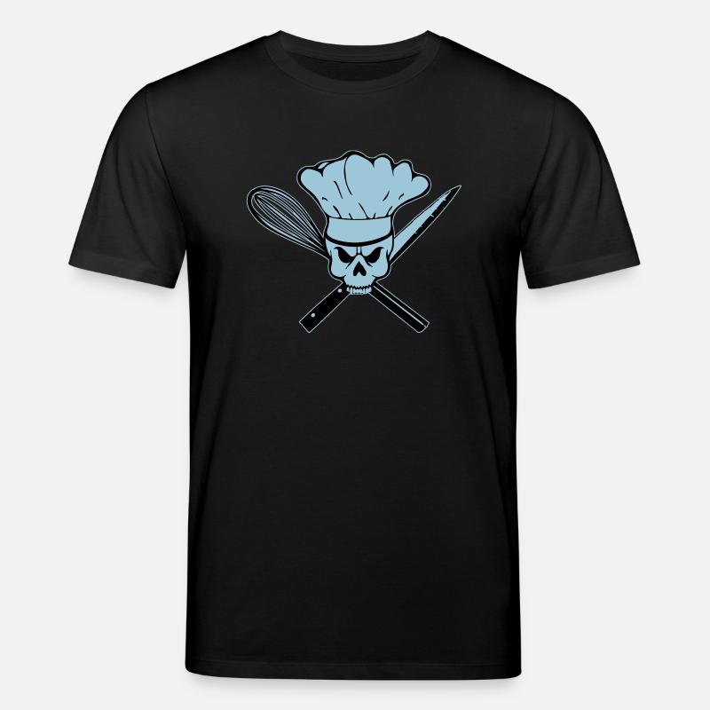 Koch Pirat oder Rebell Totenkopf - Stanley/Stella Unisex Bio-T-Shirt CREATOR  - Schwarz
