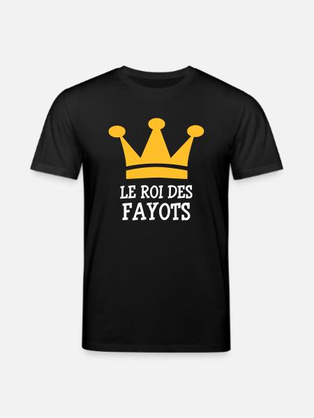 Le Roi des Fayots - Stanley/Stella CREATOR Unisex Organic T-Shirt - black