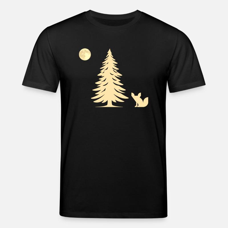 Fuchs im Wald - Geschenkidee - Stanley/Stella Unisex Bio-T-Shirt CREATOR  - Schwarz