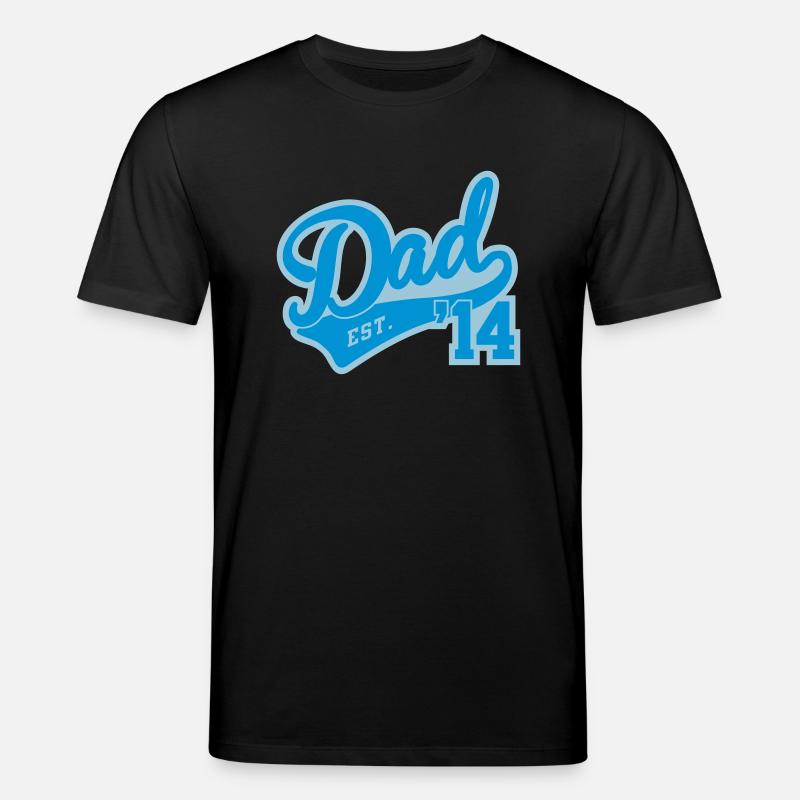 Dad Est. 2014 - Stanley/Stella Unisex Bio-T-Shirt CREATOR - Schwarz