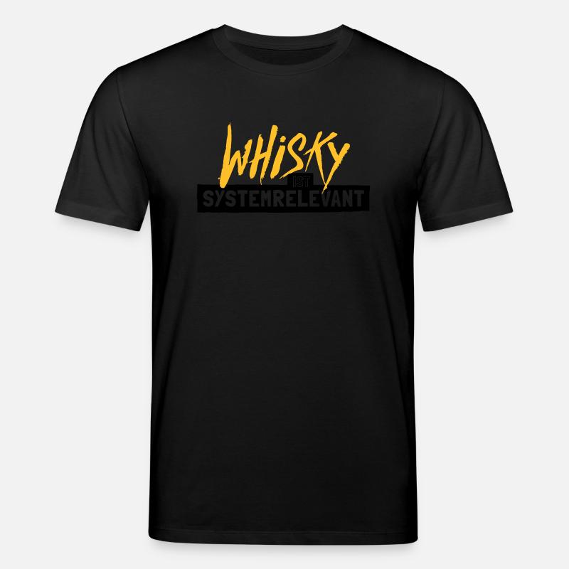 Whisky ist systemrelevant - Stanley/Stella Unisex Bio-T-Shirt CREATOR  - Schwarz