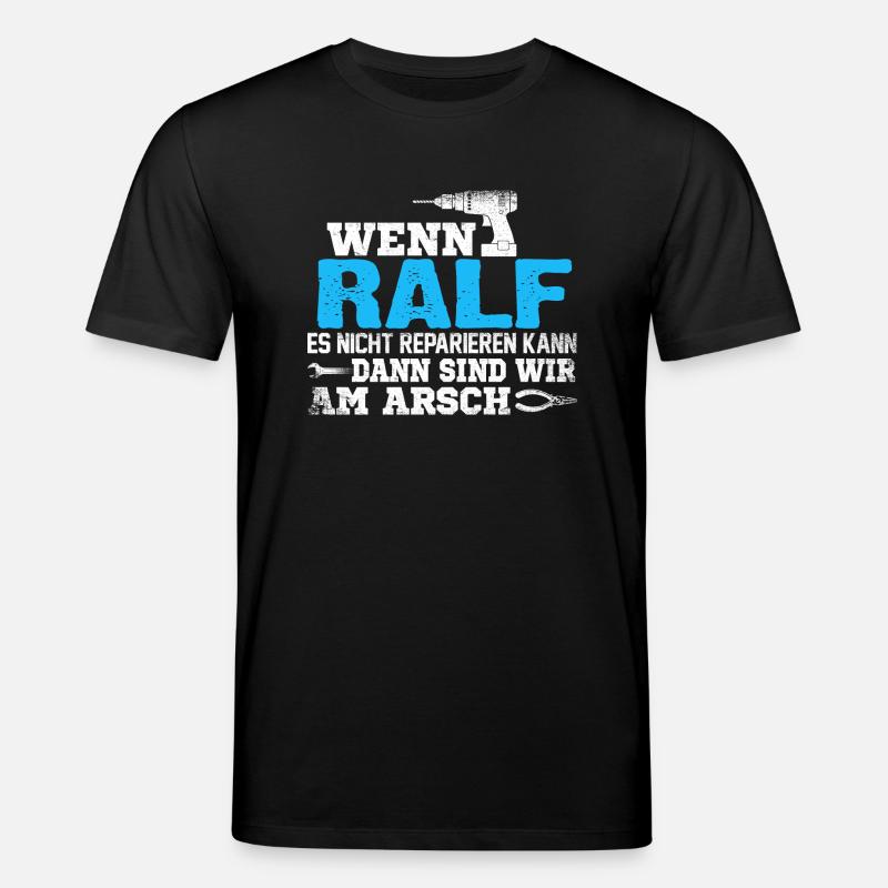 RALF - kann es reparieren - Stanley/Stella Unisex Bio-T-Shirt CREATOR - Schwarz