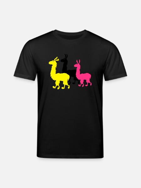 M- Lamas - Stanley/Stella Unisex Bio-T-Shirt CREATOR - Schwarz