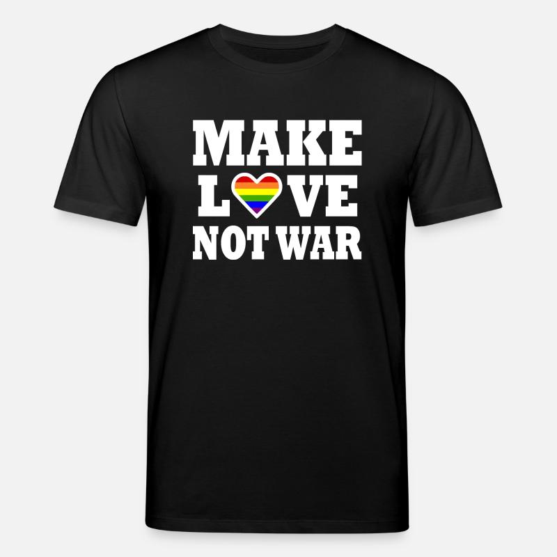 Make love not war - Stanley/Stella Unisex Bio-T-Shirt CREATOR  - Schwarz