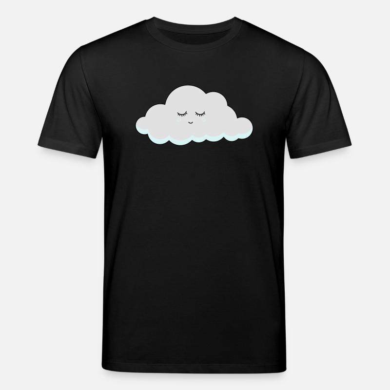 Schlaf Wolke mit Wimpern - Stanley/Stella Unisex Bio-T-Shirt CREATOR  - Schwarz