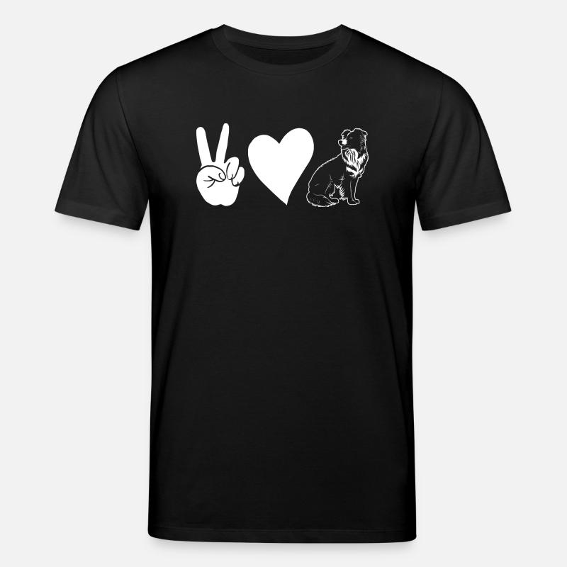 Border Collie - Stanley/Stella Unisex Bio-T-Shirt CREATOR  - Schwarz