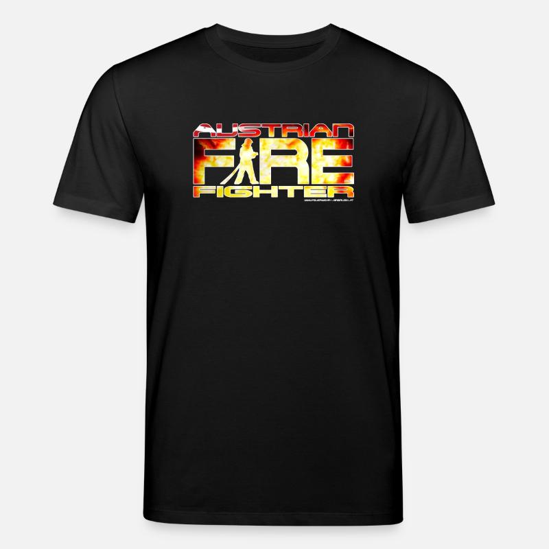 austrian firefighter Logo - Stanley/Stella Unisex Bio-T-Shirt CREATOR  - Schwarz