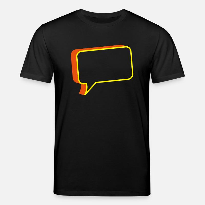 sprechblase 3d design - Stanley/Stella Unisex Bio-T-Shirt CREATOR  - Schwarz