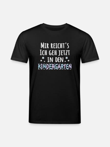 Kindergartenkind - mir reichts Kindergarten - Stanley/Stella Unisex Bio-T-Shirt CREATOR - Schwarz