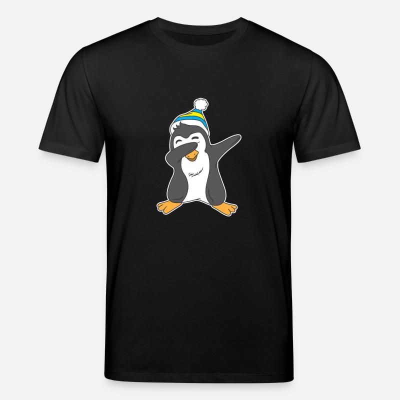 Pinguin Dab Pinguin Dabbing - Stanley/Stella Unisex Bio-T-Shirt CREATOR  - Schwarz