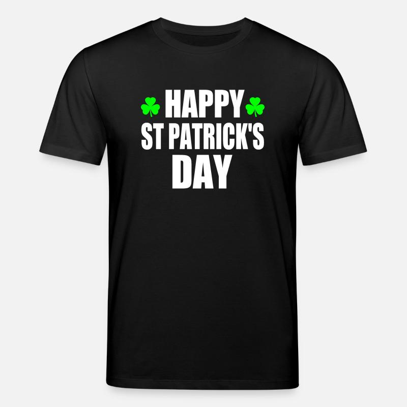 happy st patrick's day - T-shirt bio CREATOR Stanley/Stella Unisexe - noir