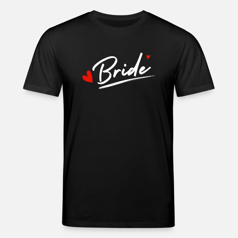 Bride Hearts - Bride Gift - Stanley/Stella CREATOR Unisex Organic T-Shirt - black