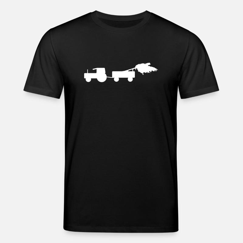 Kirchweih Traktor mit Hänger - Stanley/Stella Unisex Bio-T-Shirt CREATOR - Schwarz