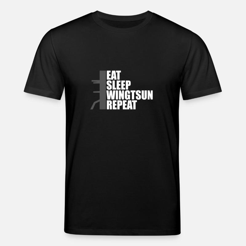 eat sleep wingtsun dummy - Stanley/Stella Unisex Bio-T-Shirt CREATOR  - Schwarz
