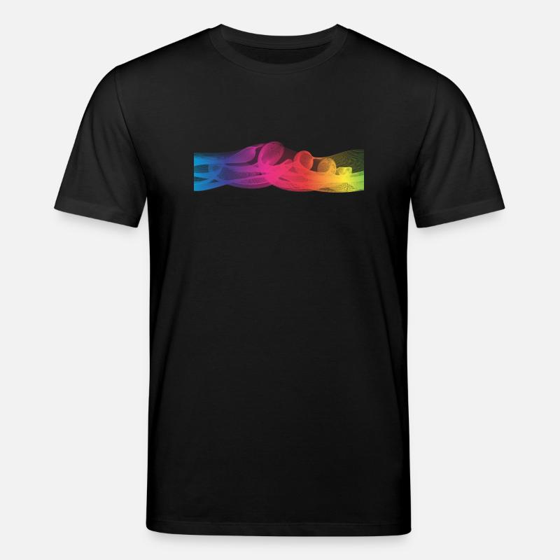 Bunte Farben - Stanley/Stella Unisex Bio-T-Shirt CREATOR  - Schwarz