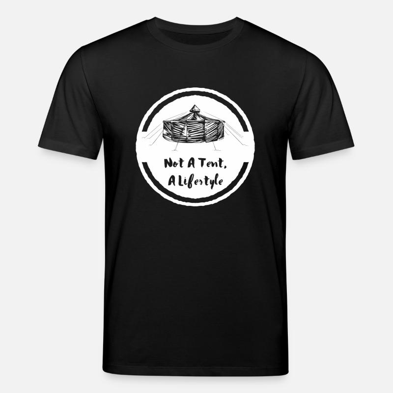 not_a_tent_jurte_wei-- - Stanley/Stella Unisex Bio-T-Shirt CREATOR  - Schwarz