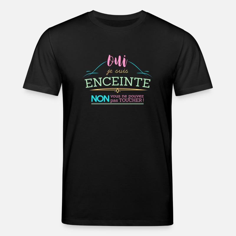 Oui je suis enceinte - T-shirt bio CREATOR Stanley/Stella Unisexe - noir