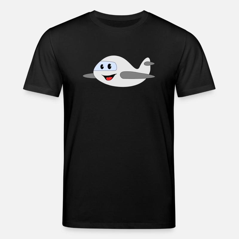 Flugzeug - Stanley/Stella Unisex Bio-T-Shirt CREATOR  - Schwarz
